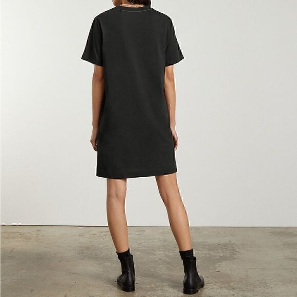 NWT Everlane Black Pocket Tee Shirt Weekend Dress Black XS - Picture 3 of 5